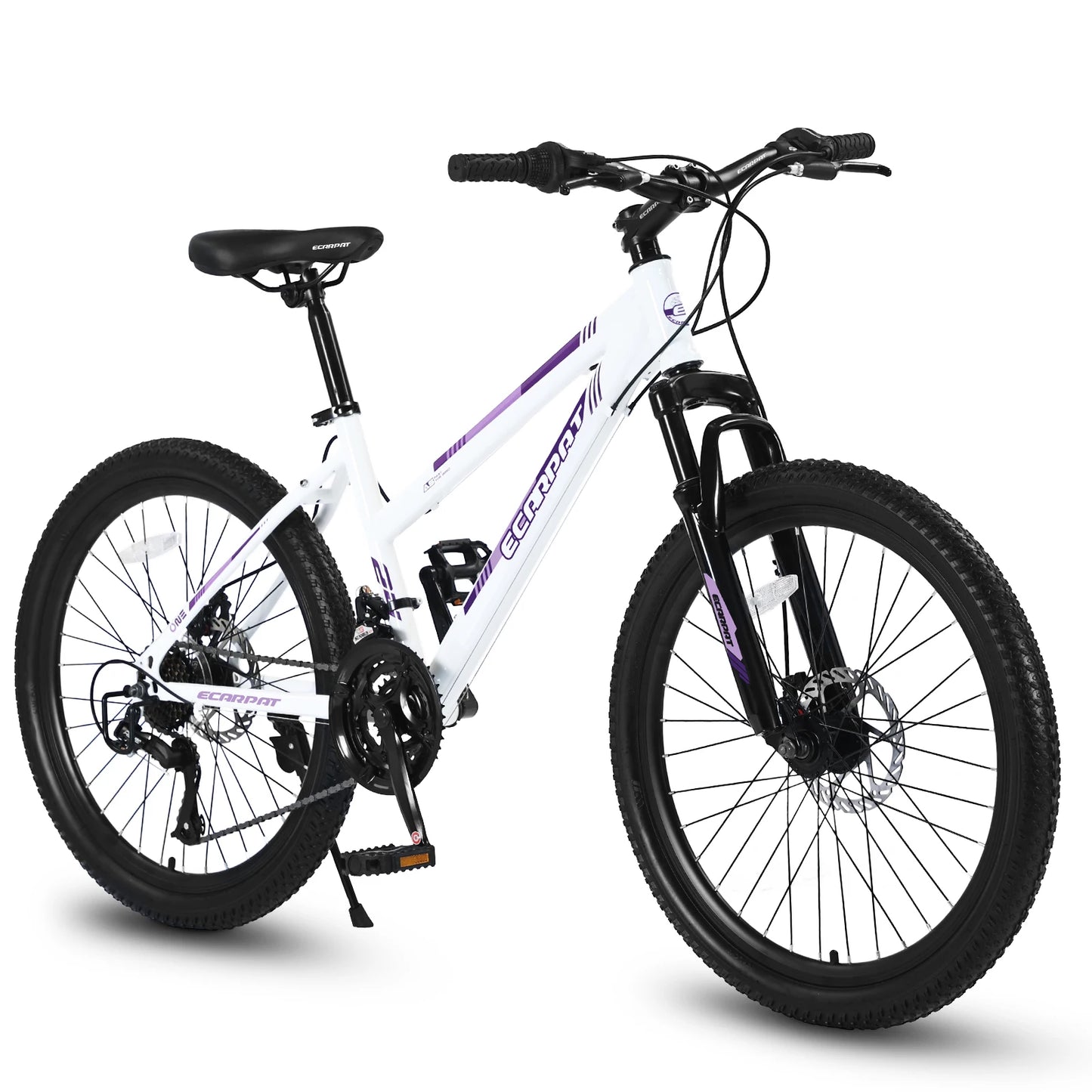 Ecarpat Women's Mountain Bike Front Suspension Disc Brakes