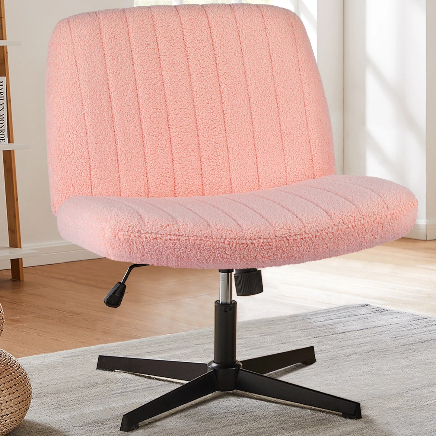 JHK Cross Legged Office Rocking Chair For Home Office