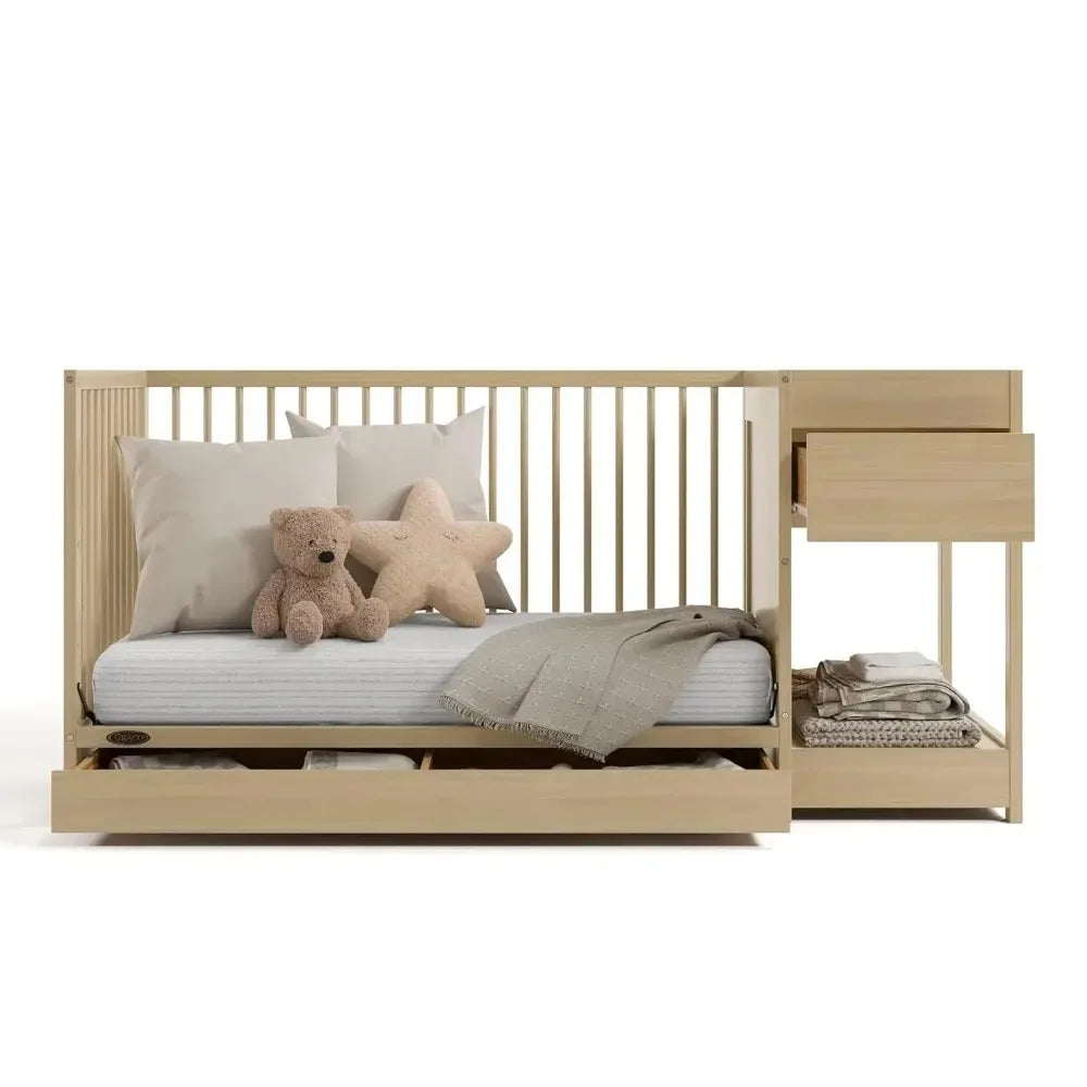 4 In 1 Convertible Mini Crib Waterproof Mattress GREENGUARD Gold