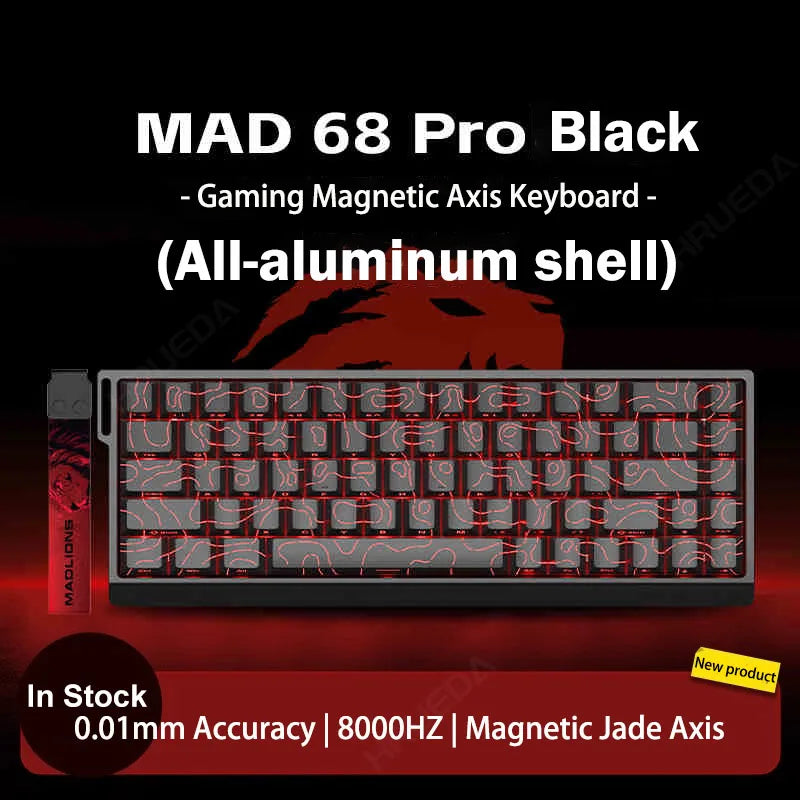 HRUEDA Mad60HE Mechanical Keyboard With Magnetic Switch Wired