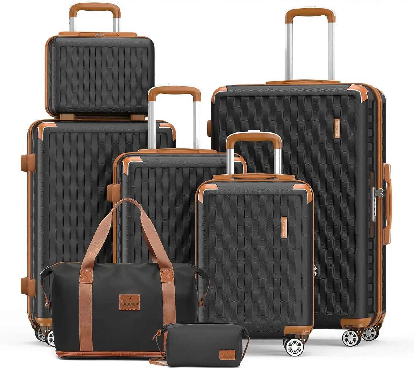JoywayCN Melalenia 7-Piece Luggage Set Hard Shell TSA Lock