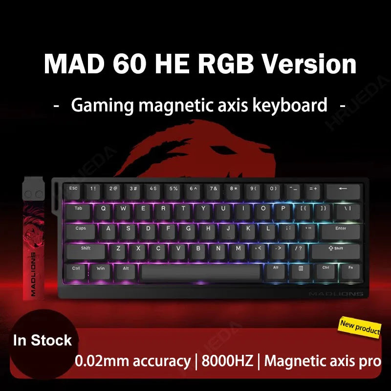 HRUEDA Mad60HE Mechanical Keyboard With Magnetic Switch Wired
