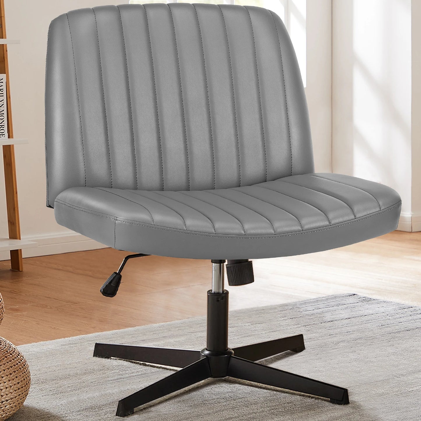 JHK Cross Legged Office Rocking Chair For Home Office