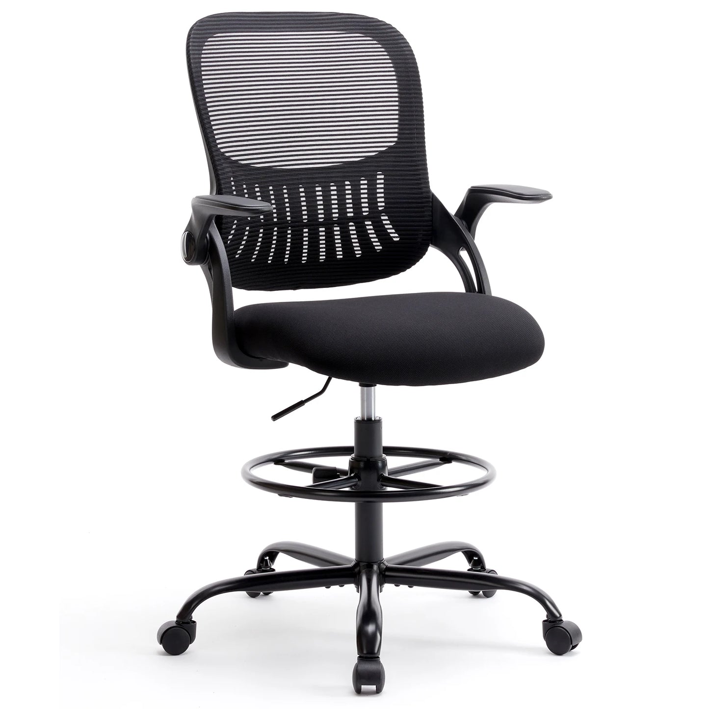 JHK Ergonomic Mesh Backrest Chair With Adjustable Height And Rolling Wheels