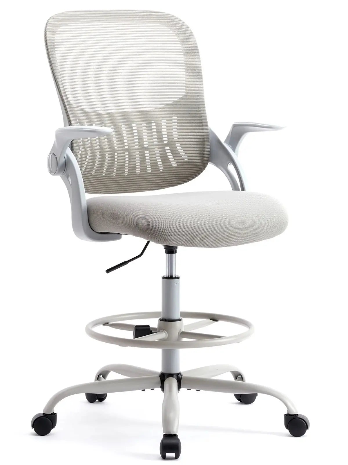 JHK Ergonomic Mesh Backrest Chair With Adjustable Height And Rolling Wheels