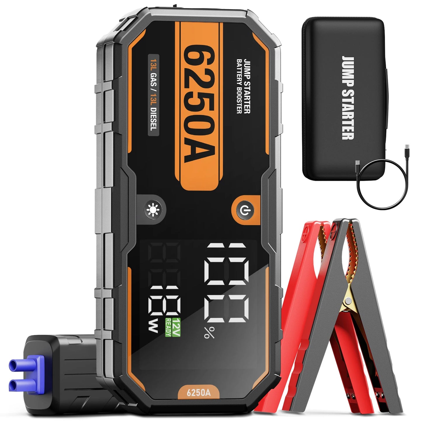 AdoreTrip 6250A Car Jump Starter Portable 12V Power Bank
