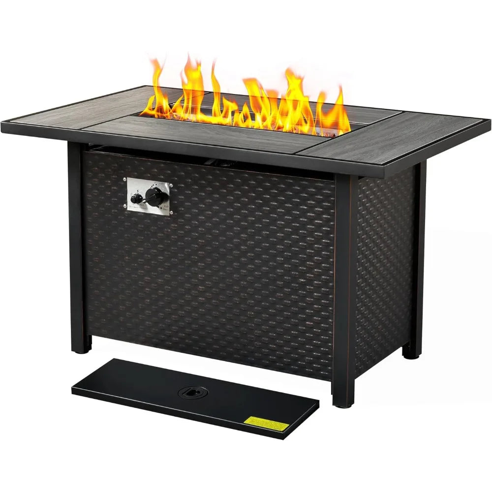 Propane Fire Pit Table For Outdoor Patio 50,000 BTU