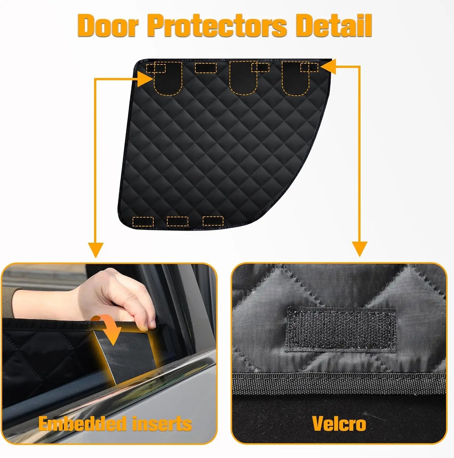 Waterproof Dog Car Seat Cover For Tesla Model 3 And Y With Mesh Window
