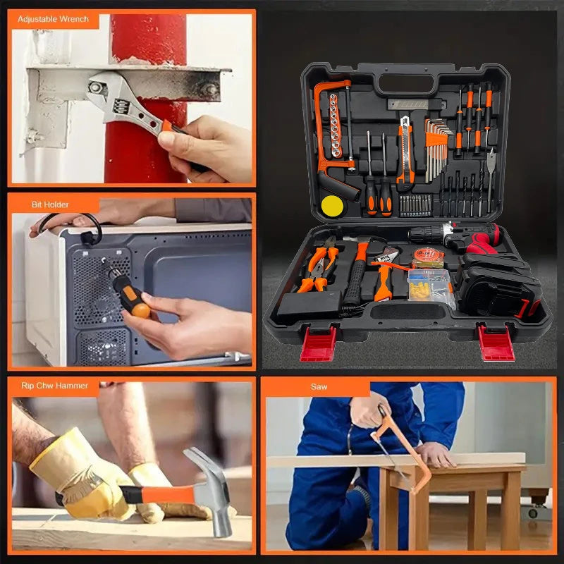 Drill Combination Kit With 2 Batteries And Fast Charger