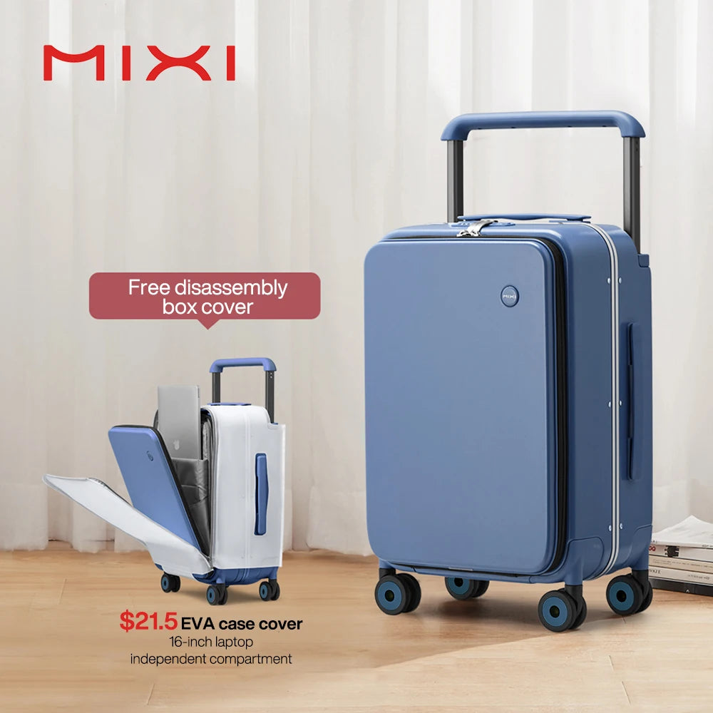 Mixi New Design Wide Handle Carry-On Luggage With Aluminum Frame