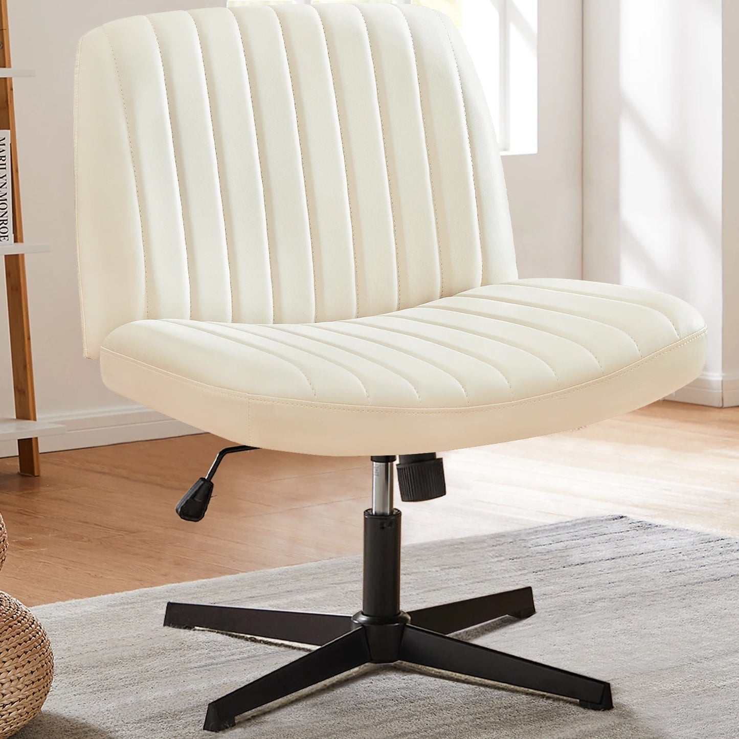 JHK Cross Legged Office Rocking Chair For Home Office