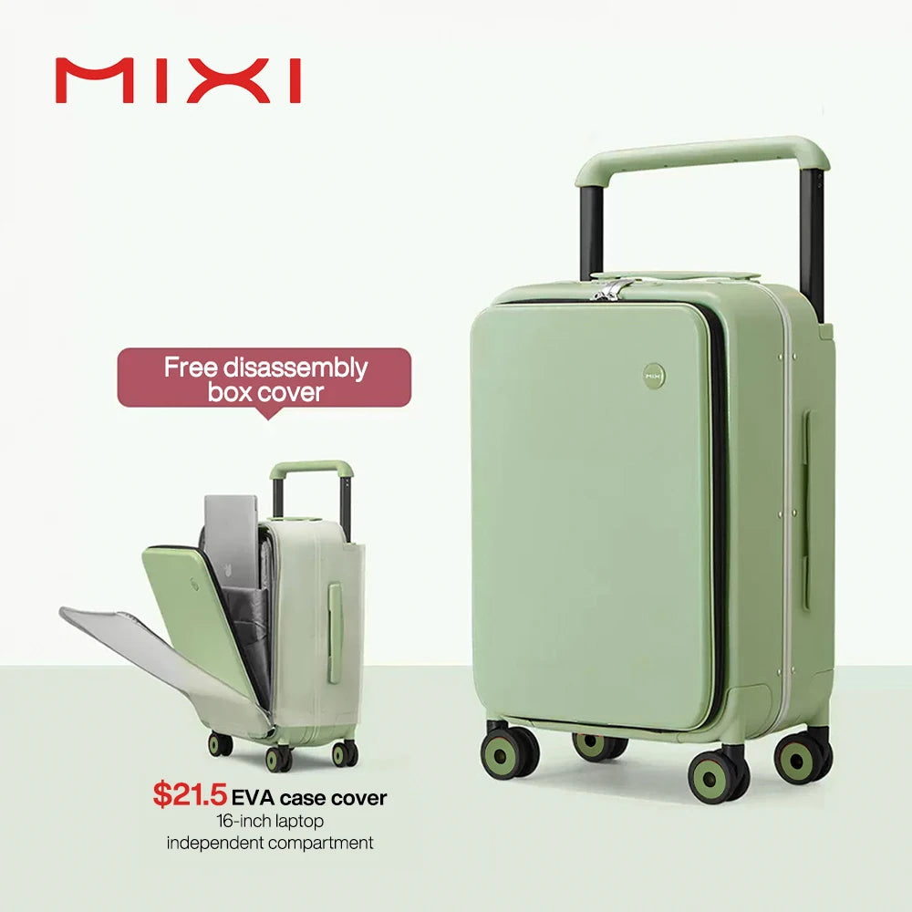 Mixi New Design Wide Handle Carry-On Luggage With Aluminum Frame