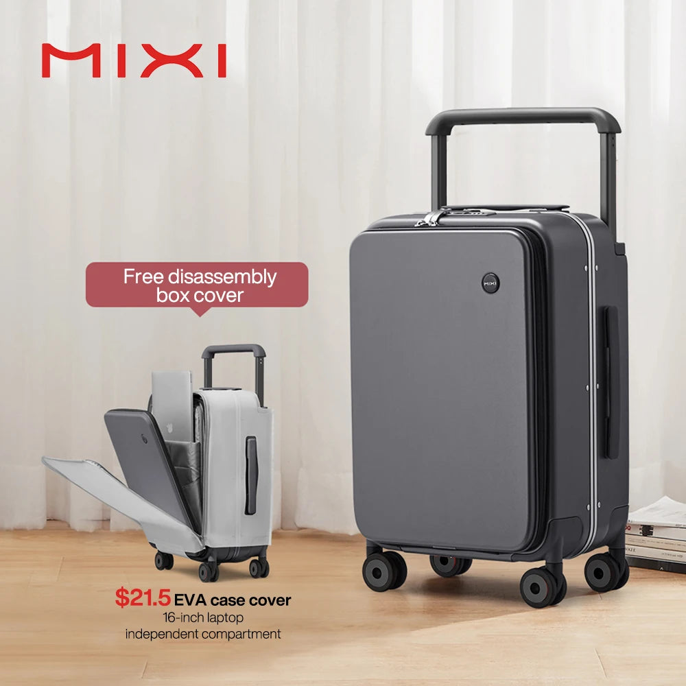 Mixi New Design Wide Handle Carry-On Luggage With Aluminum Frame