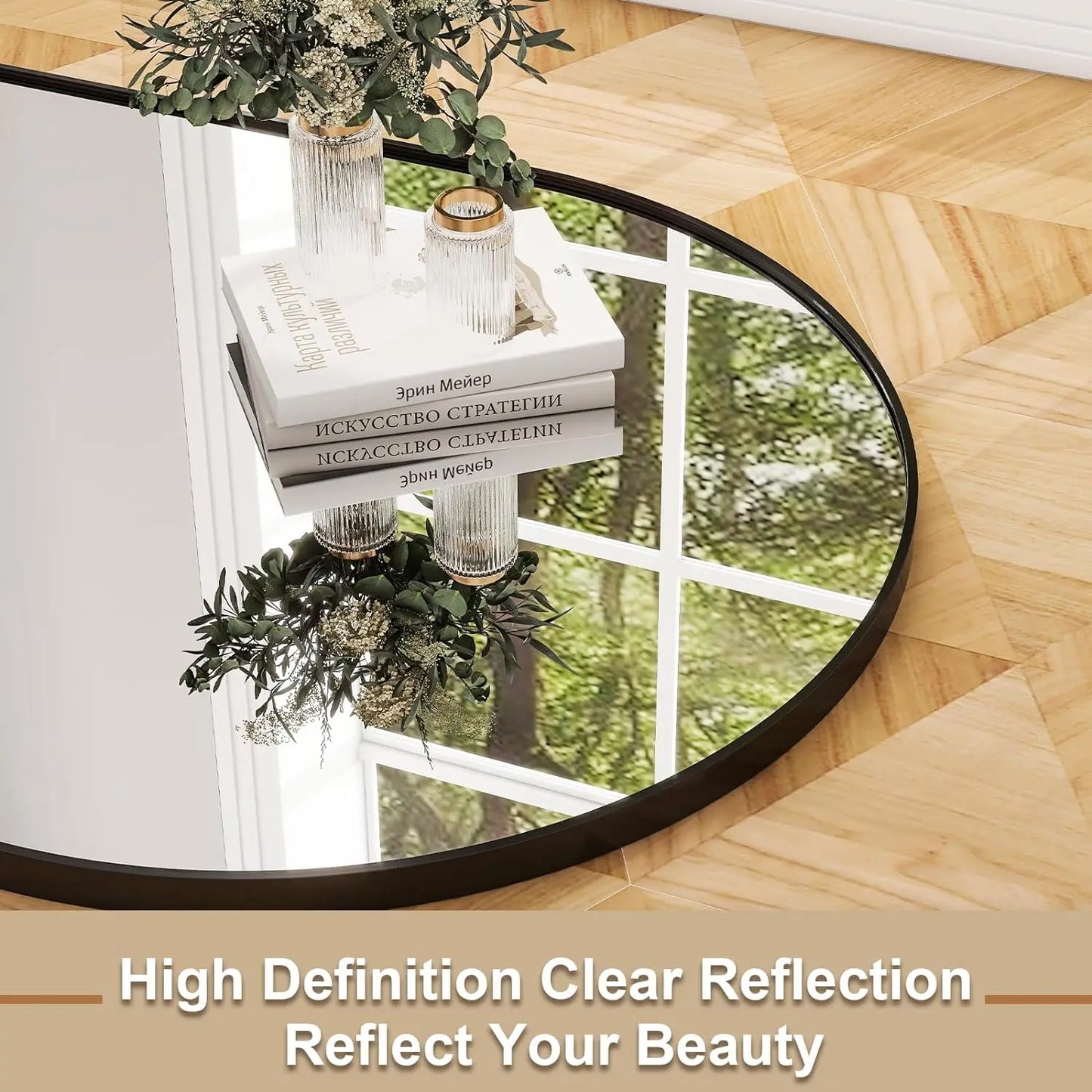 HARRITPURE Full Body Mirror With Aluminum Frame