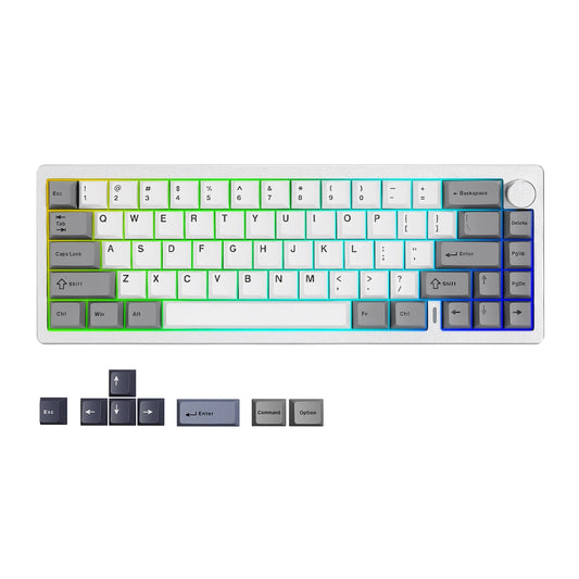 YUNZII AL68 Wireless Mechanical Keyboard QMK VIA Gasket Knob