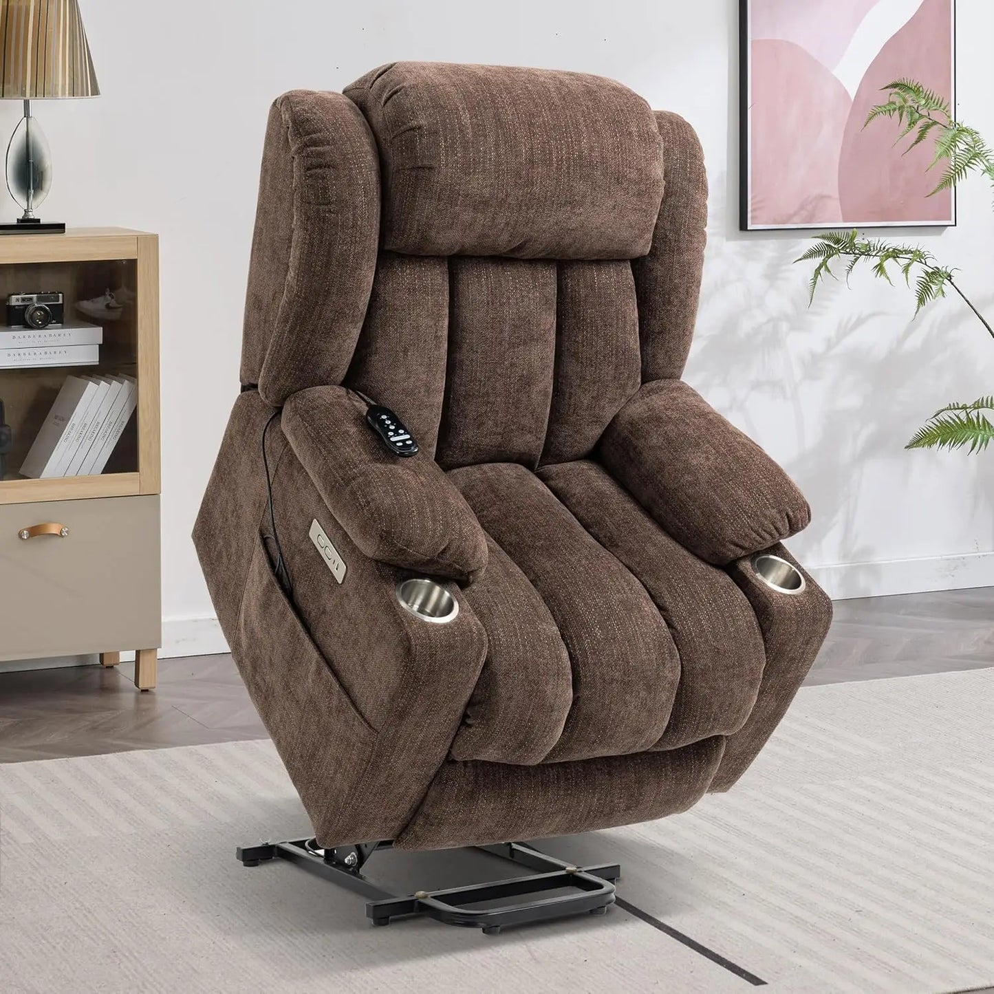 Power Lift Chair With Massage And Heat Electric Recliner