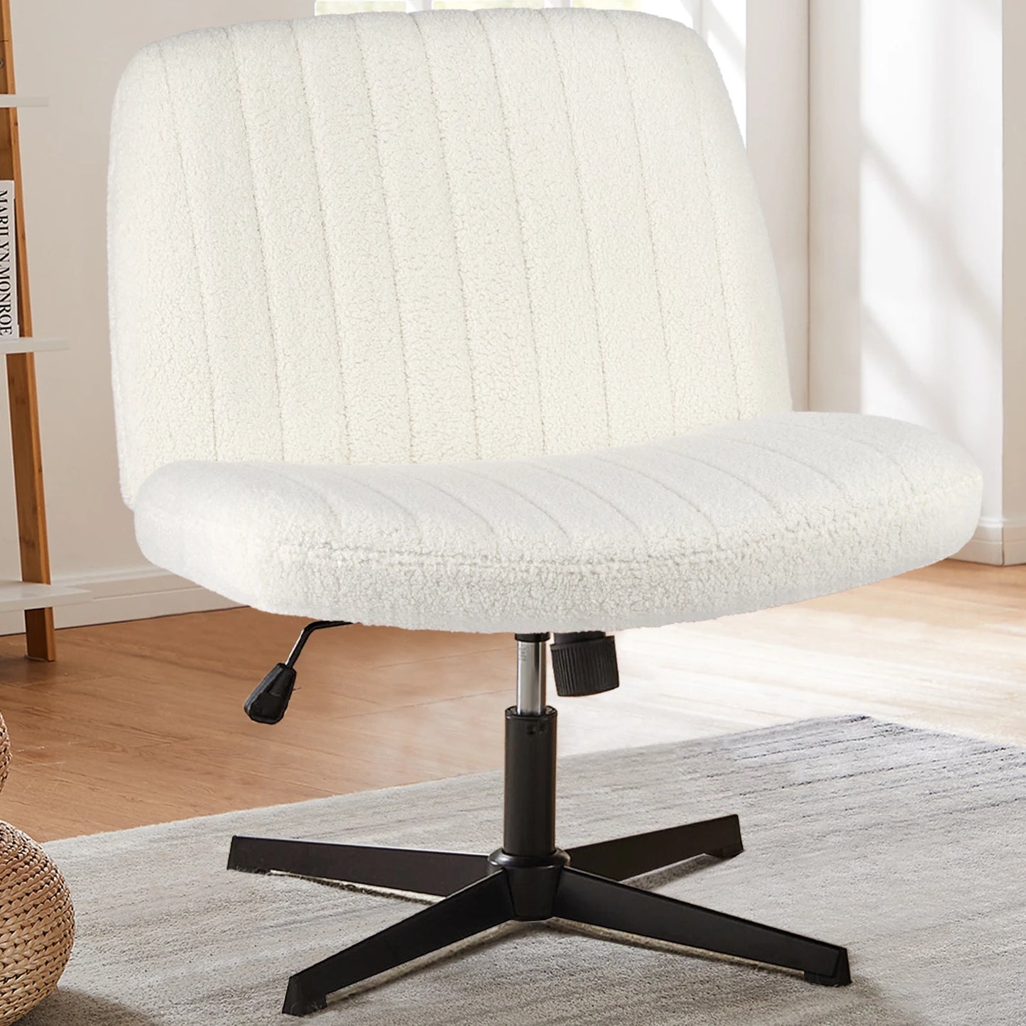 JHK Cross Legged Office Rocking Chair For Home Office
