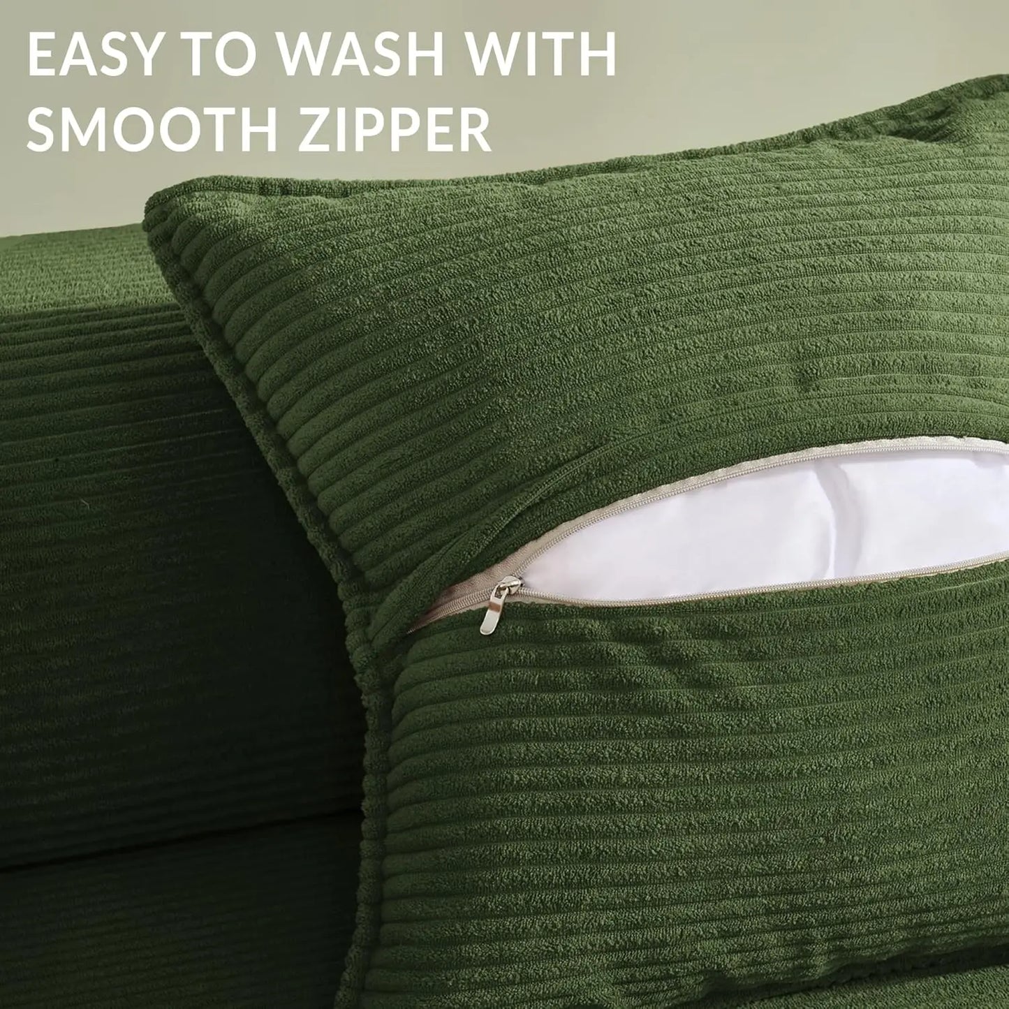 Convertible Floor Sofa Bed With Pillow Back Support Armrest
