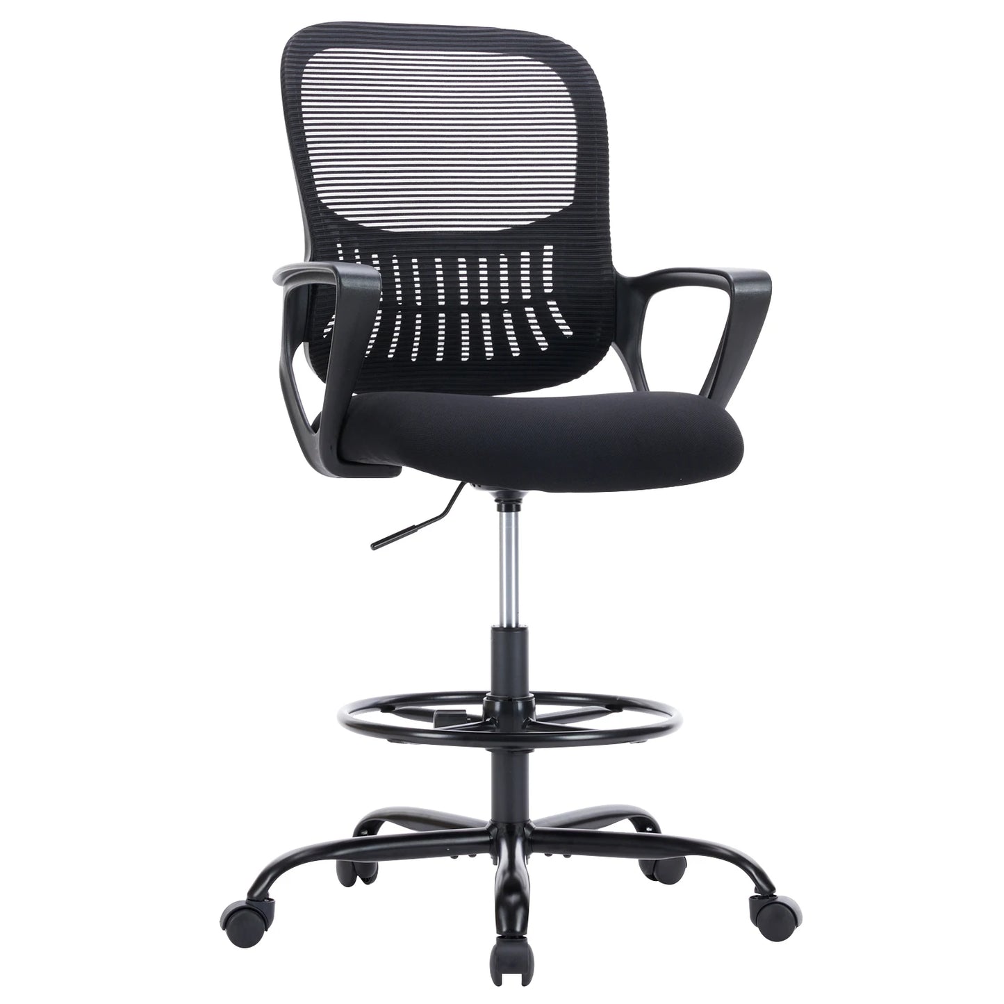JHK Ergonomic Mesh Backrest Chair With Adjustable Height And Rolling Wheels