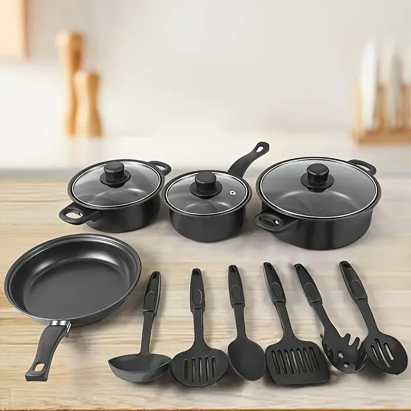 AEHOME 13-Piece Nonstick Cookware Set Induction Compatible