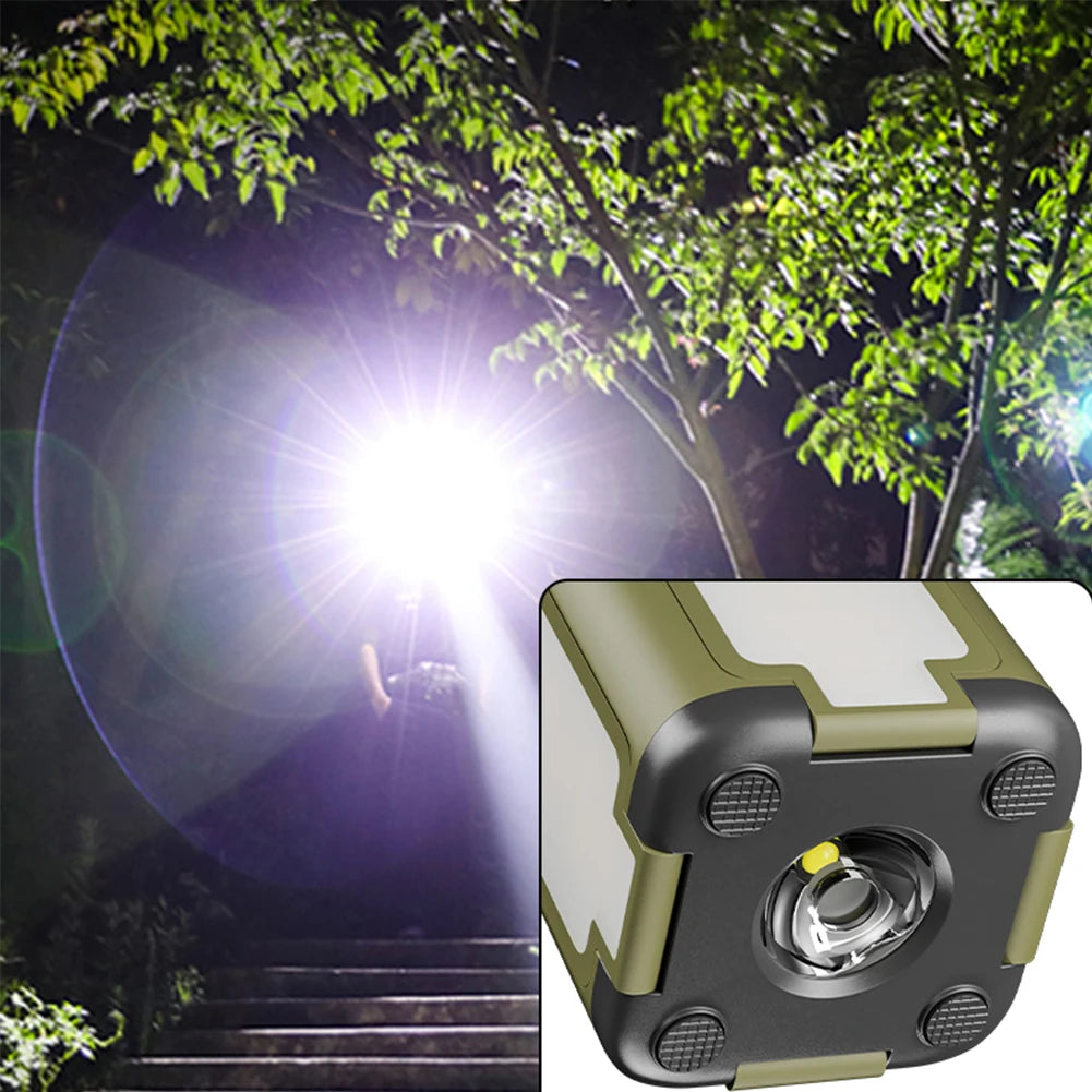 Foldable Camping Lantern Power Bank Solar Rechargeable Light