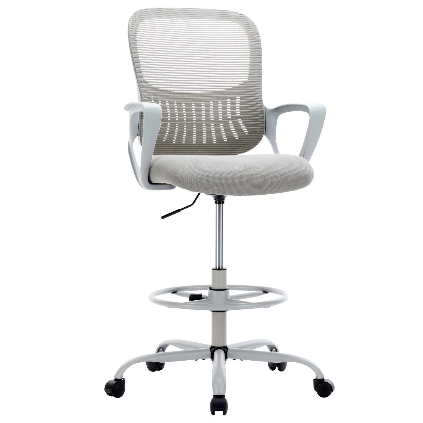 JHK Ergonomic Mesh Backrest Chair With Adjustable Height And Rolling Wheels
