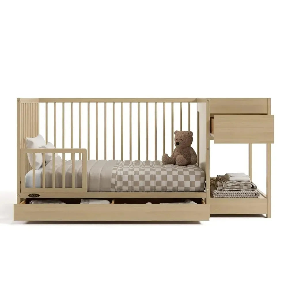 4 In 1 Convertible Mini Crib Waterproof Mattress GREENGUARD Gold