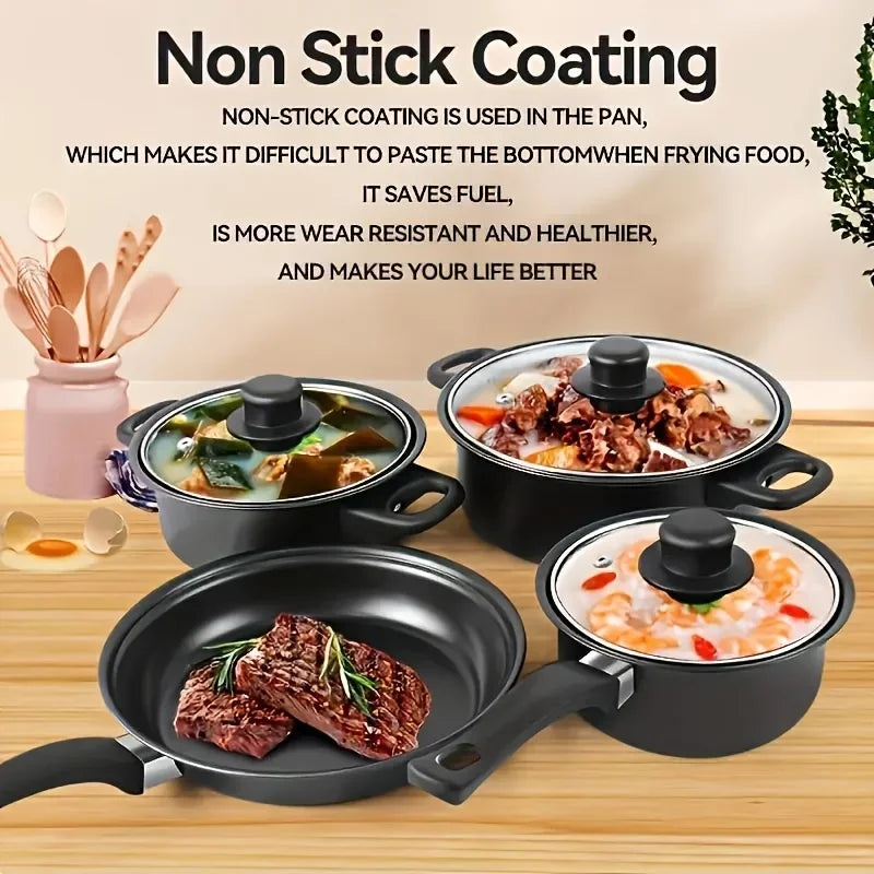 AEHOME 13-Piece Nonstick Cookware Set Induction Compatible