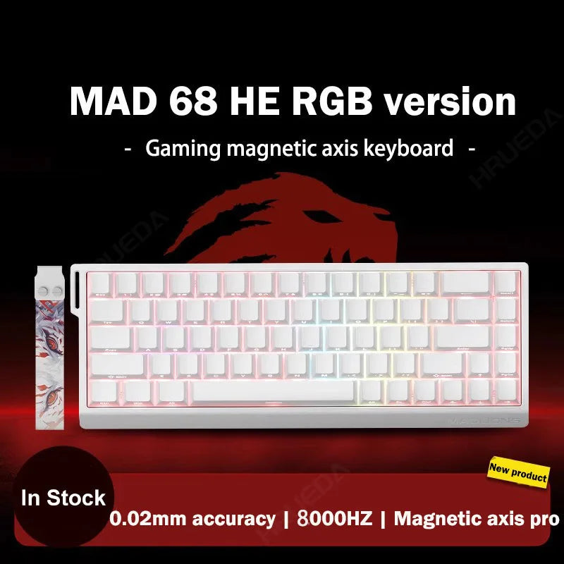 HRUEDA Mad60HE Mechanical Keyboard With Magnetic Switch Wired
