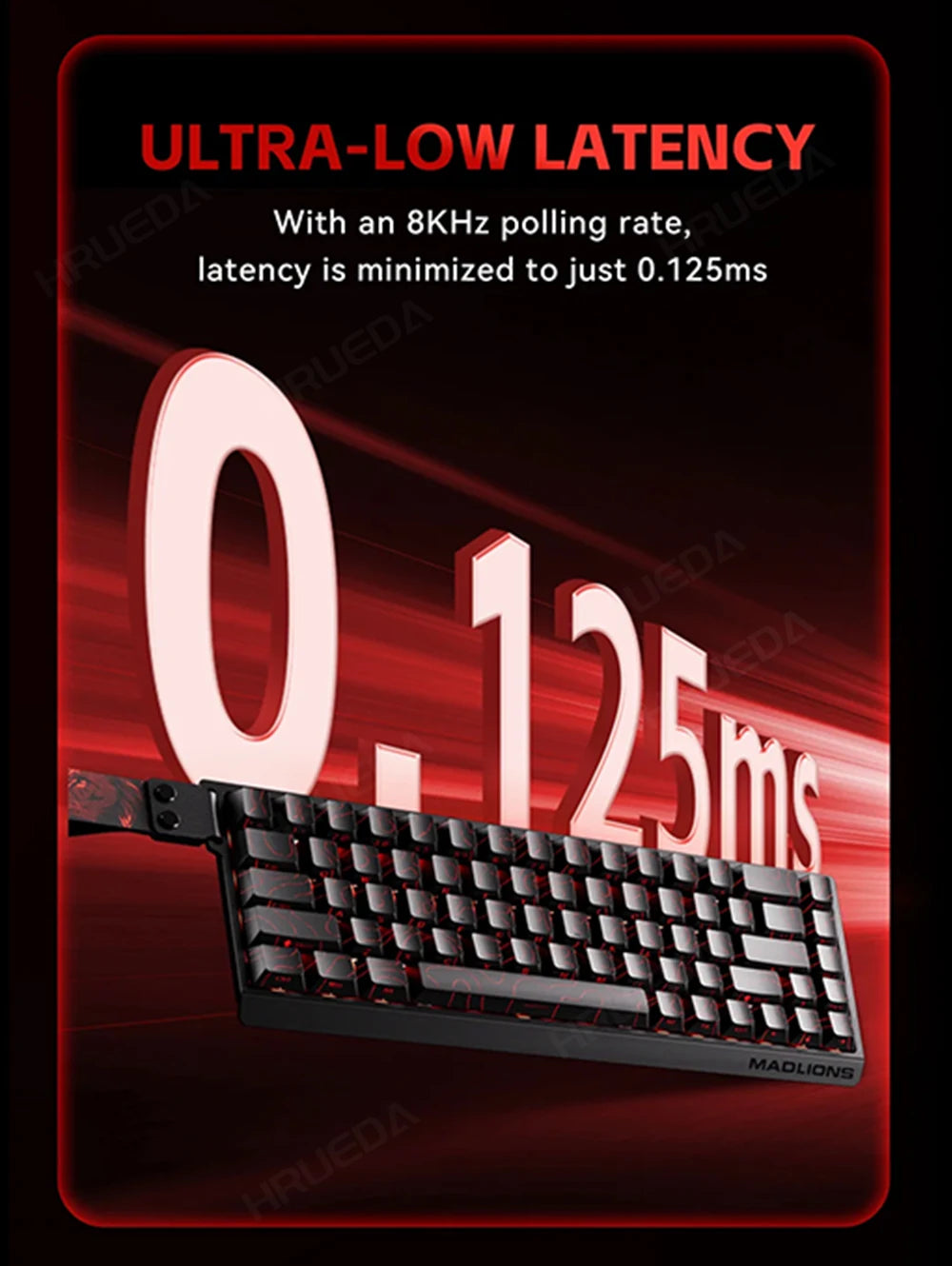HRUEDA Mad60HE Mechanical Keyboard With Magnetic Switch Wired