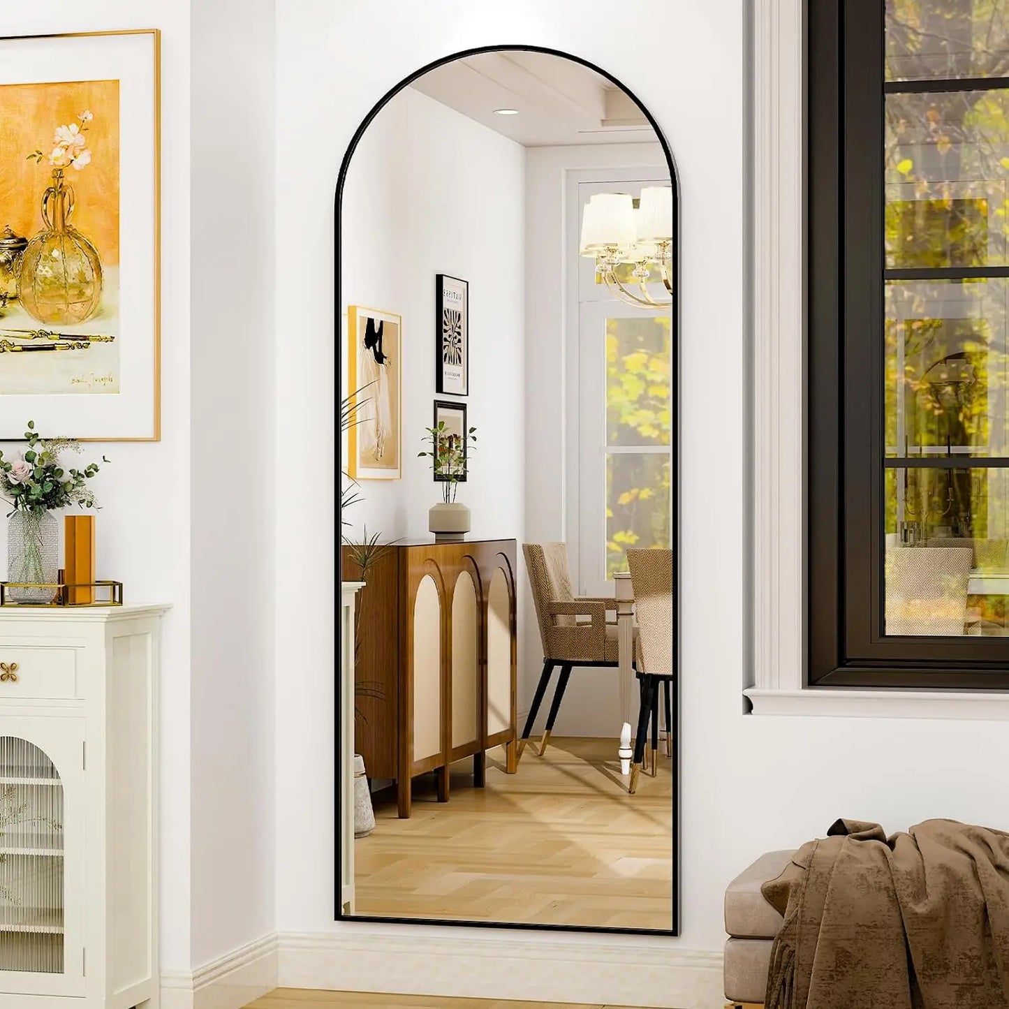 HARRITPURE Full Body Mirror With Aluminum Frame