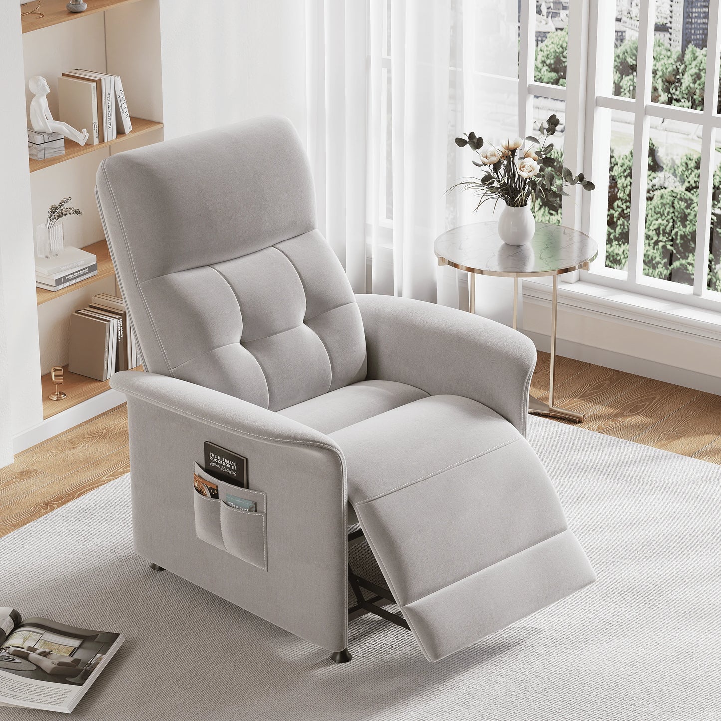 Power Recliner Chair With Heated Massage For Home Use