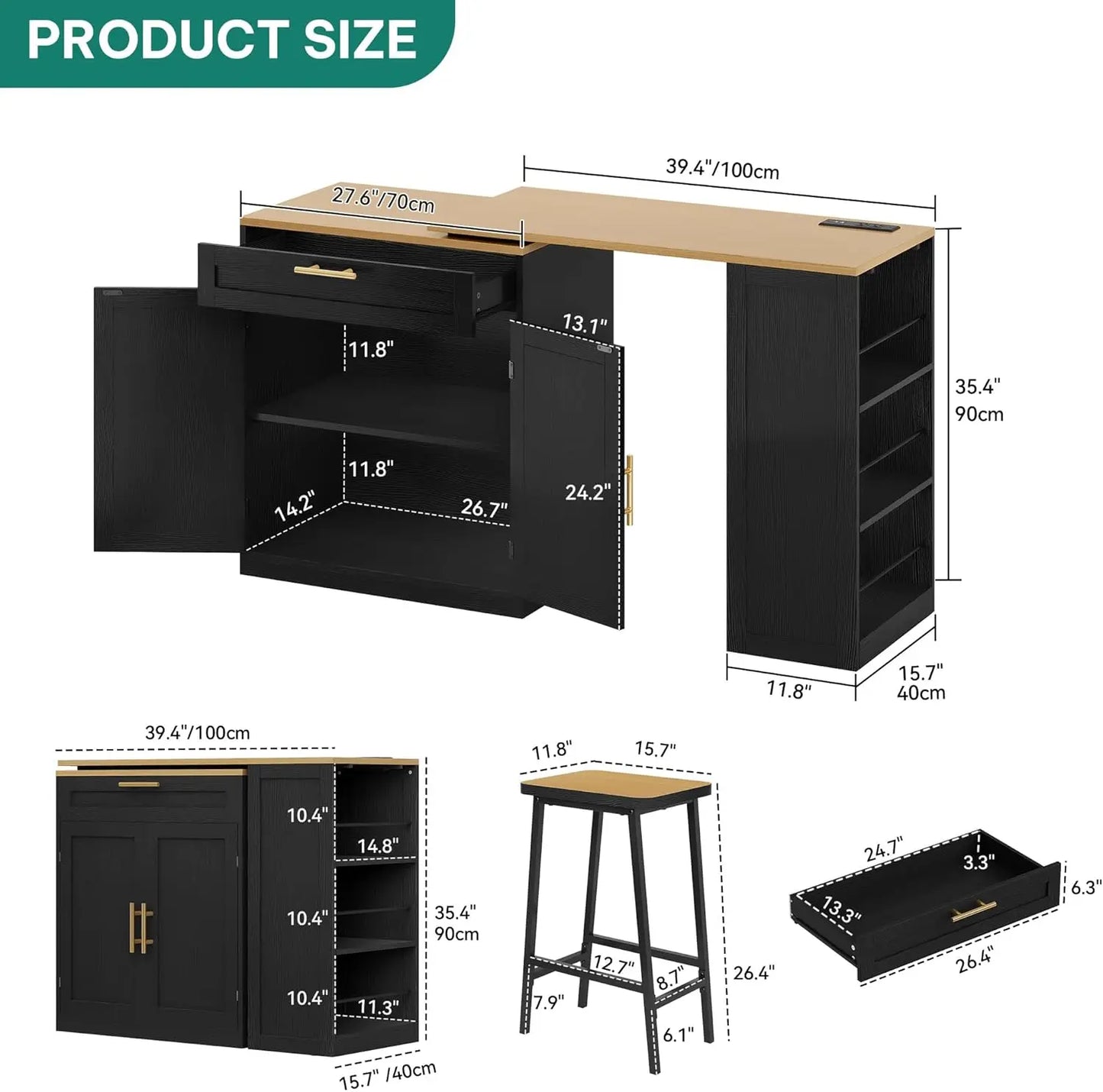 Expandable Kitchen Island With Seating Power Outlet Storage And Wheels