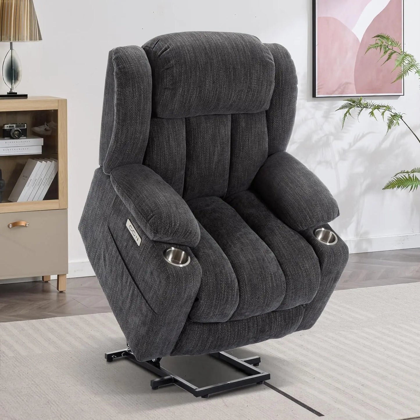 Power Lift Chair With Massage And Heat Electric Recliner