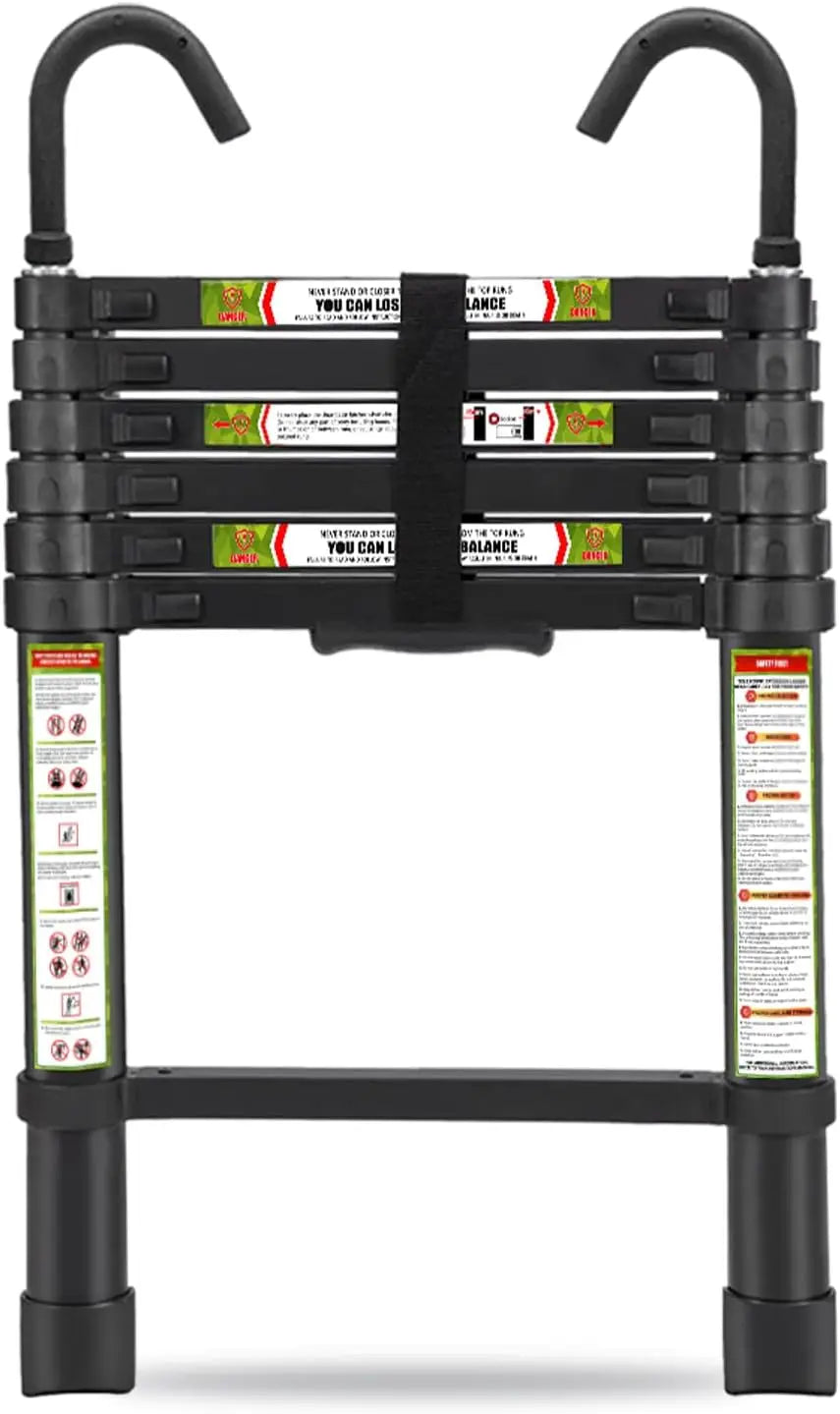 XMSJ Telescopic Ladder 6.5 ft Aluminum with Non Slip Feet