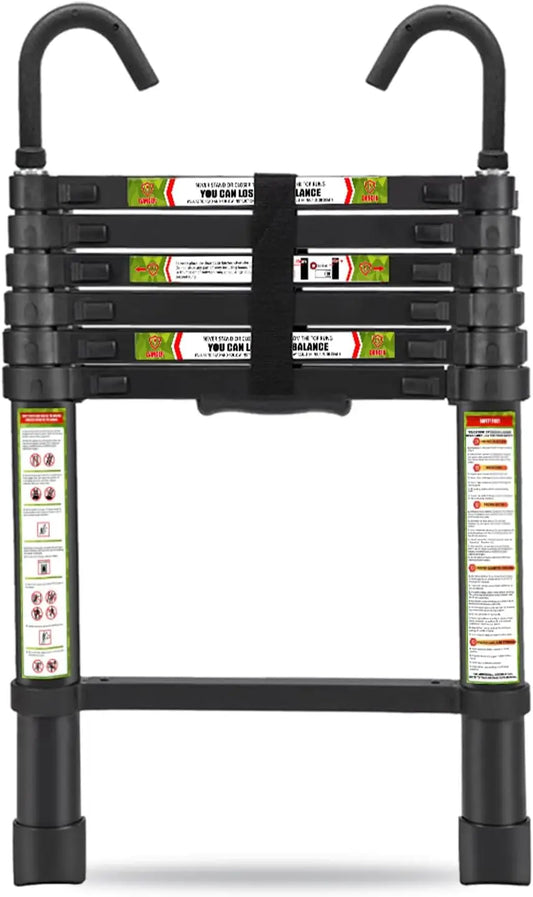 XMSJ Telescopic Ladder 6.5 ft Aluminum with Non Slip Feet