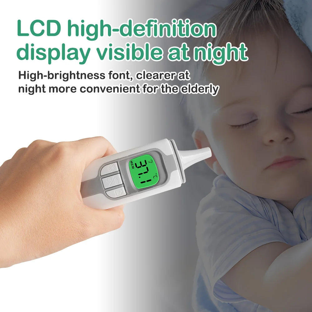 GENIAL Ear Thermometer For Adults And Kids Digital Fever Alarm