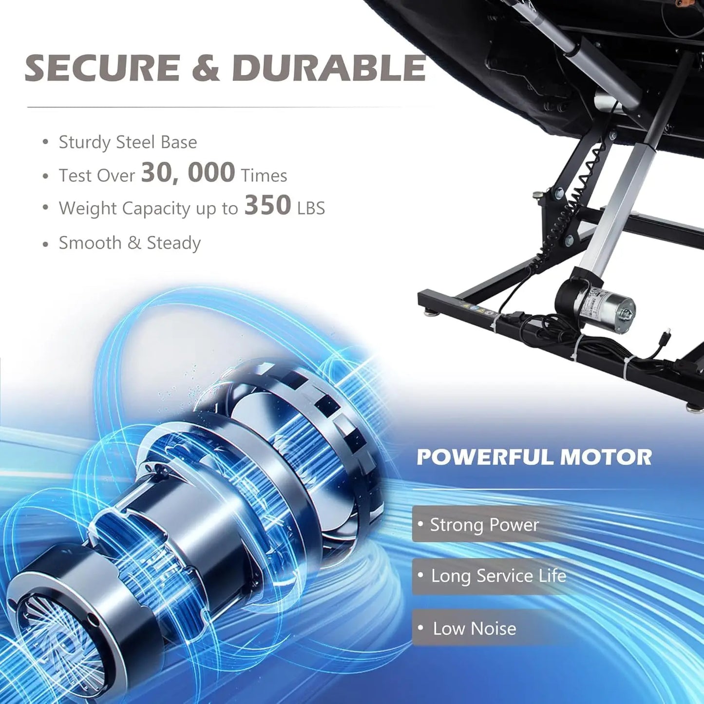 Power Lift Chair With Massage And Heat Electric Recliner