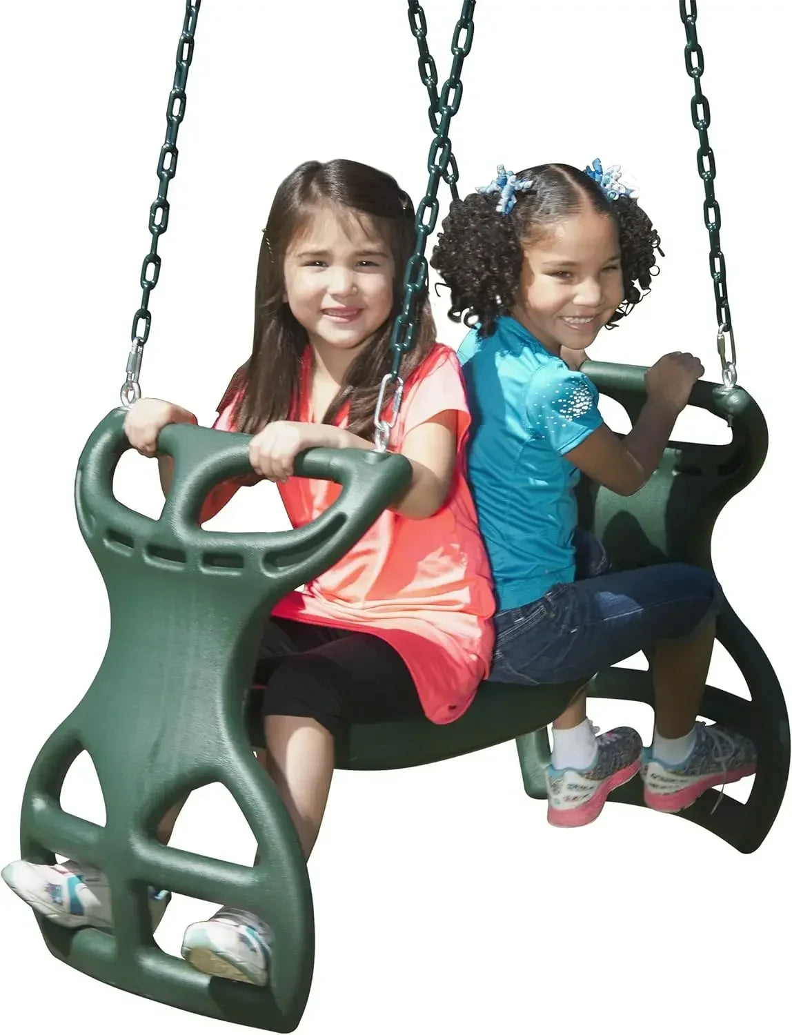 Swing Set With Two Swings Slide Monkey Bars Picnic Table
