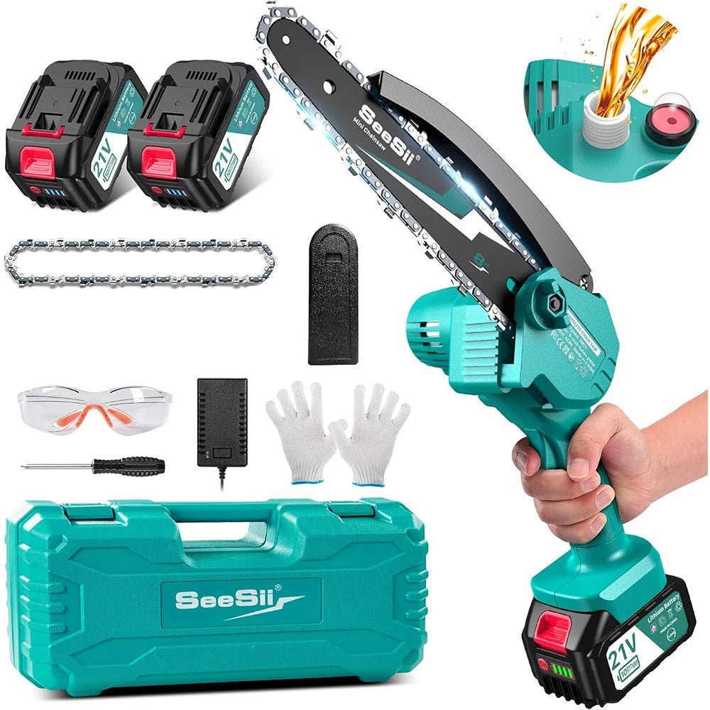 Seesii Cordless Electric Chainsaw For Wood Cutting