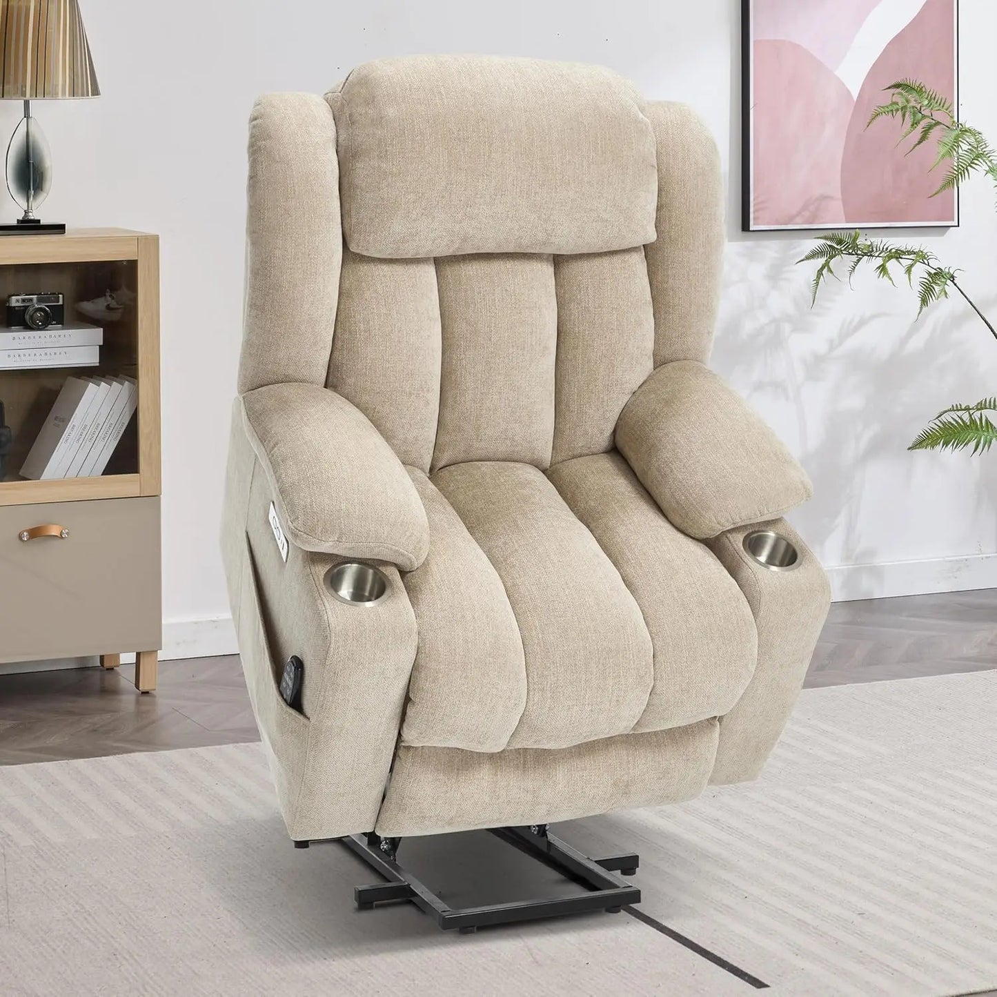 Power Lift Chair With Massage And Heat Electric Recliner