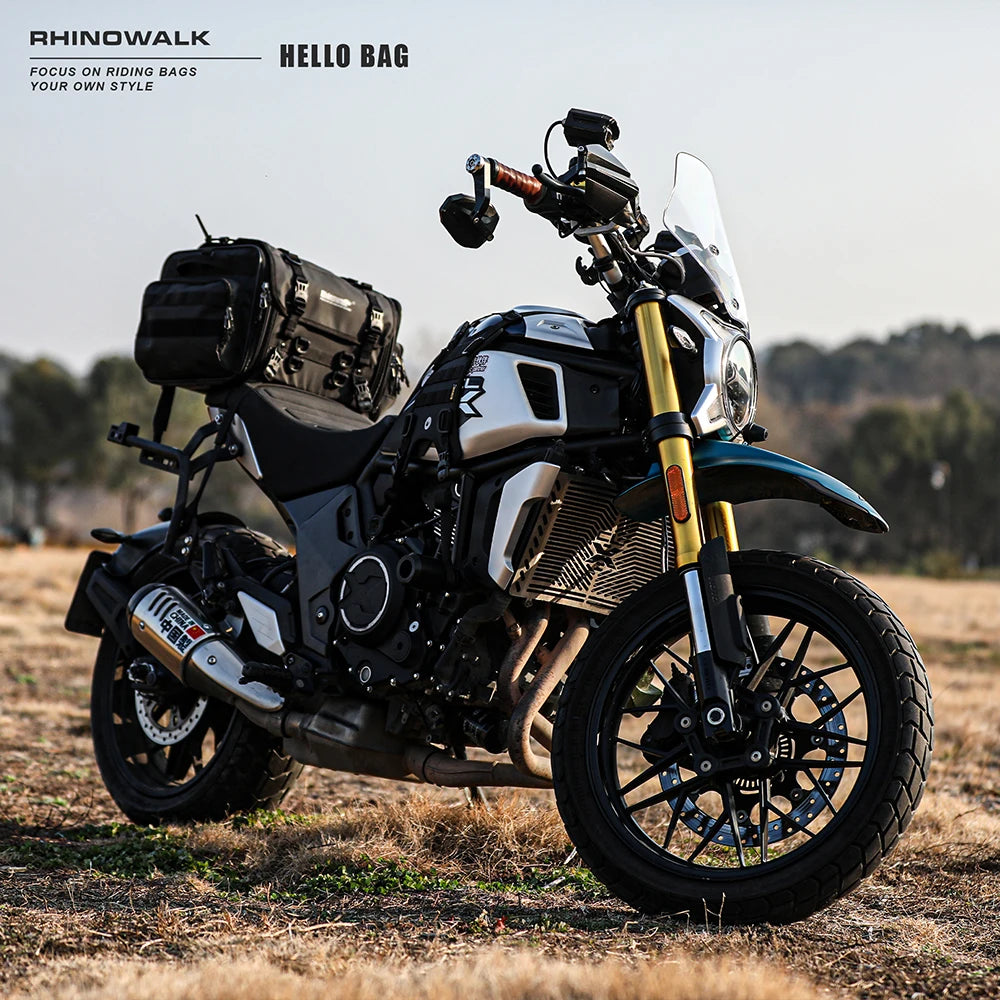 Rhinowalk Waterproof Motorcycle Travel Luggage Bag Expandable for Motorcycles
