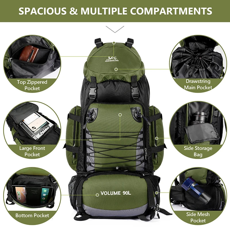 Scione Camping Backpack For Hiking And Outdoor Travel