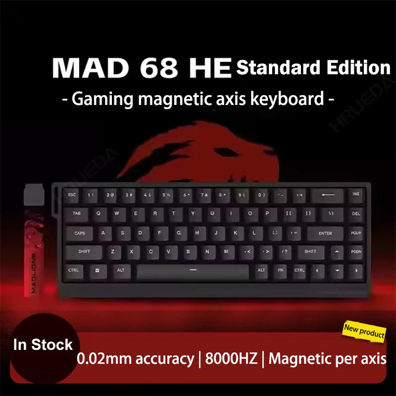 HRUEDA Mad60HE Mechanical Keyboard With Magnetic Switch Wired