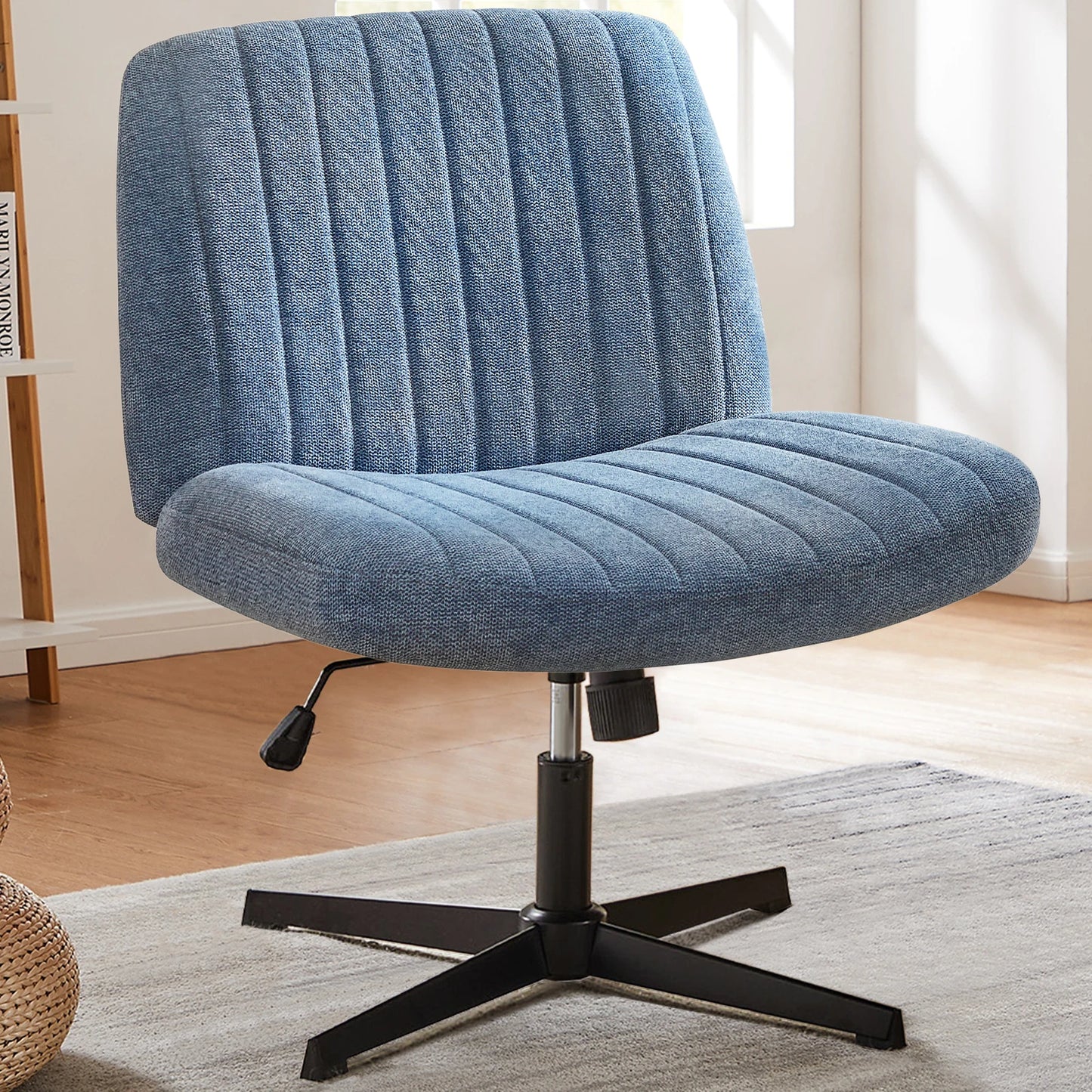 JHK Cross Legged Office Rocking Chair For Home Office