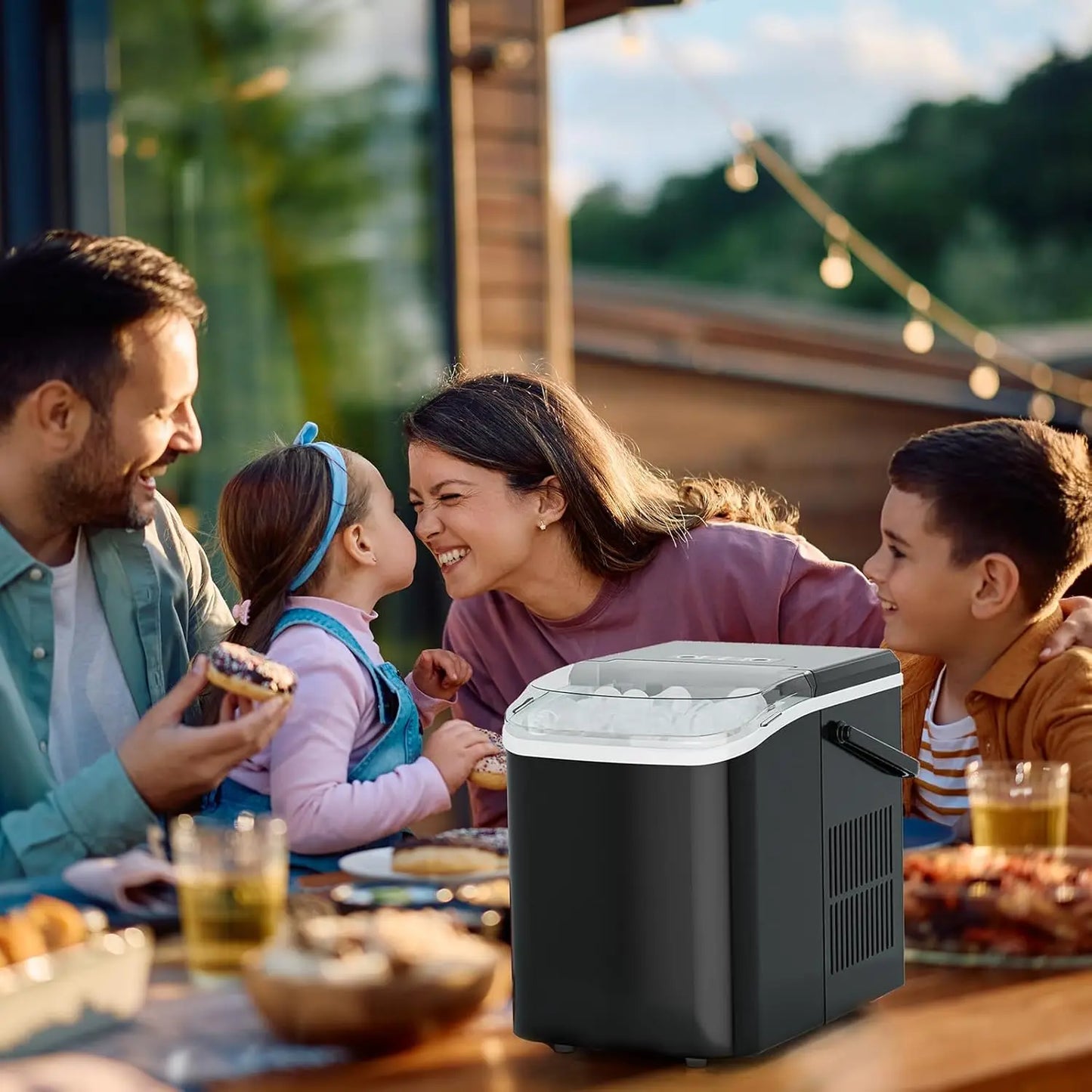 Portable Ice Maker For Home RV Camping Auto-Clean Efficient