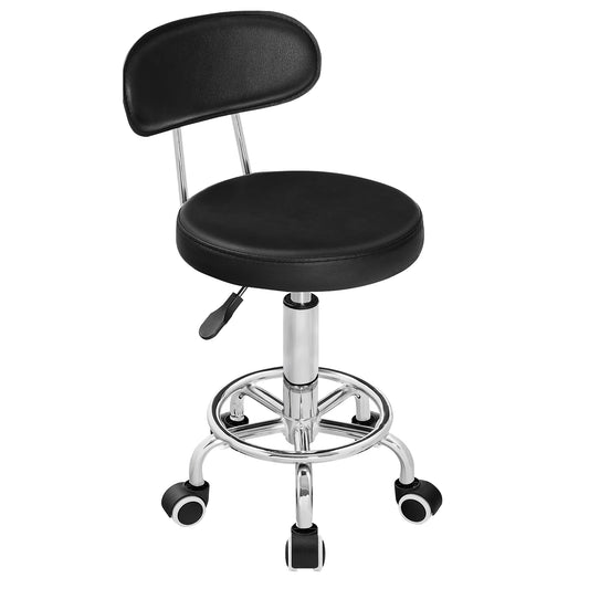 Height Adjustable Rolling Stool 360 Degree Drafting Chair