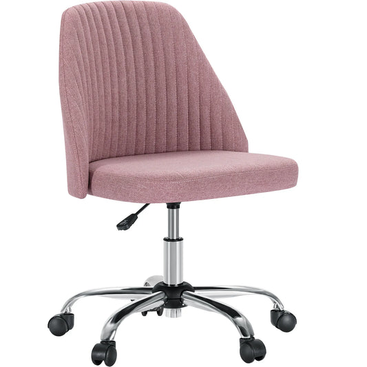 JHK Armless Desk Chair With Wheels