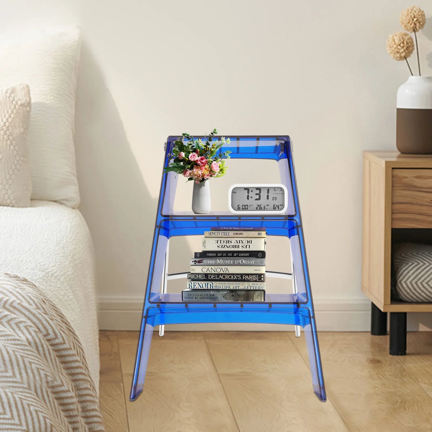 Bymaocar 3 Step Folding Step Stool 100kg Capacity Safe Design