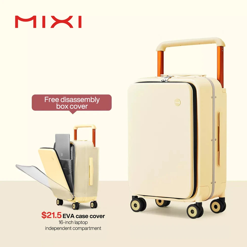 Mixi New Design Wide Handle Carry-On Luggage With Aluminum Frame